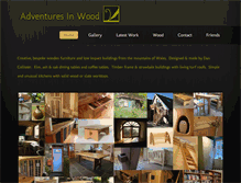 Tablet Screenshot of adventuresinwood.net